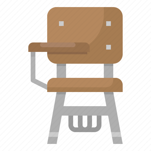 Chair, desk, education, school, university icon - Download on Iconfinder