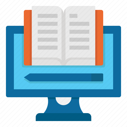 Book, computer, education, elearning, school icon - Download on Iconfinder