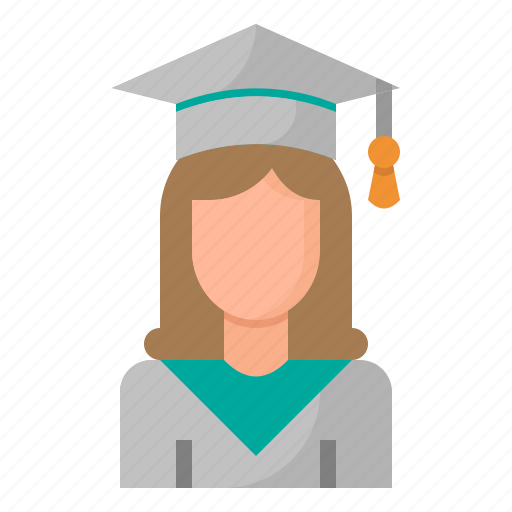 Avatar, girl, graduate, student, woman icon - Download on Iconfinder
