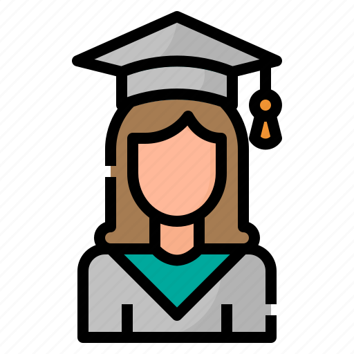 Avatar, girl, graduate, student, woman icon - Download on Iconfinder