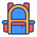 backpack, bag, briefcase, luggage, school bag, suitcase, travel