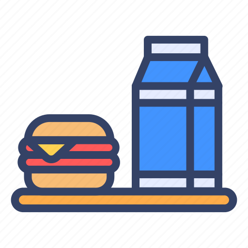 Bread, breakfast, cooking, eat, food, meal, milk icon - Download on Iconfinder