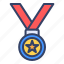 achievement, award, badge, medal, prize, trophy, winner 