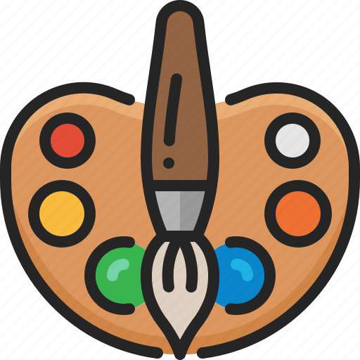Palette, creative, art, brush, paint, artist icon - Download on Iconfinder
