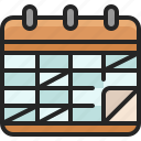 checkmark, schedule, time, date, day, calendar