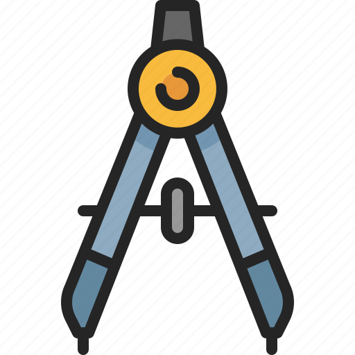 Student, stationery, mathematics, compass, drawing, tool icon - Download on Iconfinder