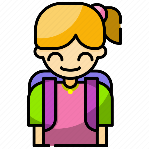 Girl, student, woman, avatar, female, profile, user icon - Download on Iconfinder