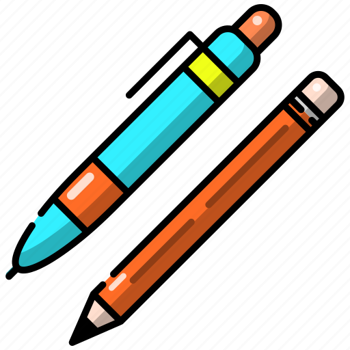 Stationary, pencil, pen, write, draw, tool, equipment icon - Download on Iconfinder