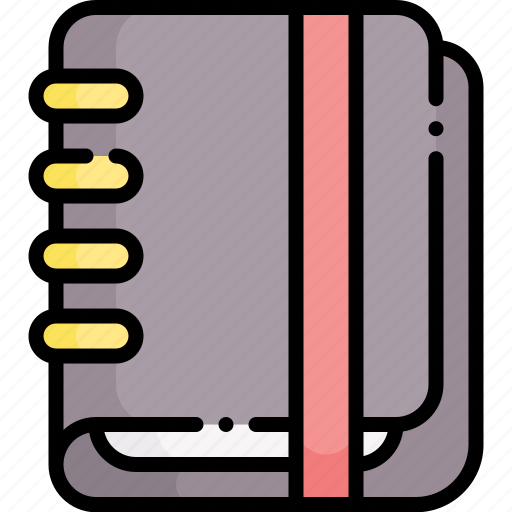 Notebook, agenda, book, bookmark icon - Download on Iconfinder