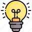 light bulb, idea, knowledge, study 