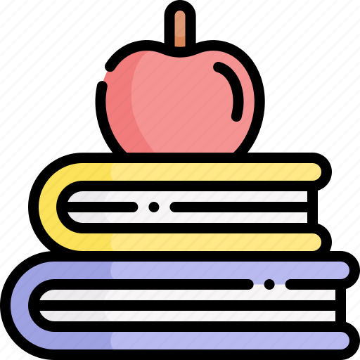 Study, books, apple, education icon - Download on Iconfinder