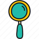 magnifying, glass, magnify, seek, view, research, zoom