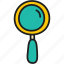 magnifying, glass, magnify, seek, view, research, zoom 