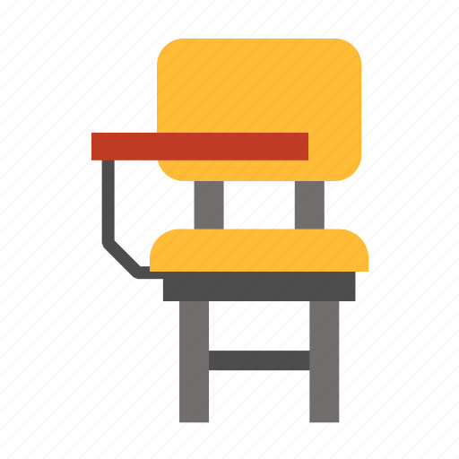 Chair, classroom, furniture, lecture chair, school, student chair, chair desk icon - Download on Iconfinder