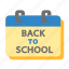 back to school, school, education, calendar, date, event, schedule 