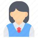 student, school, schoolgirl, girl, education, avatar, user