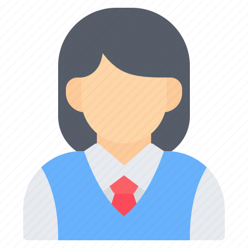 Student, school, schoolgirl, girl, education, avatar, user icon - Download on Iconfinder