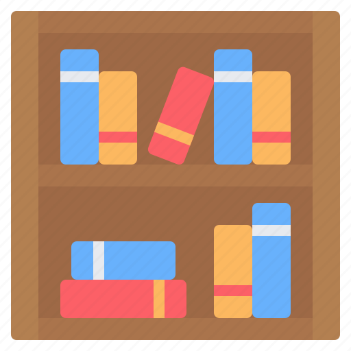 Library, bookshelf, bookcase, book, storage, education, school icon - Download on Iconfinder