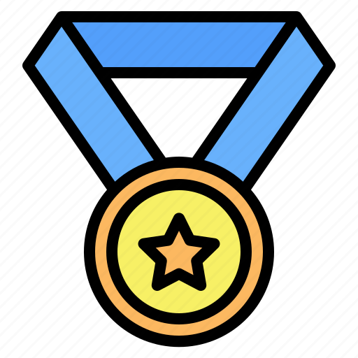 Medal, winner, champion, award, gold medal, sport, education icon - Download on Iconfinder