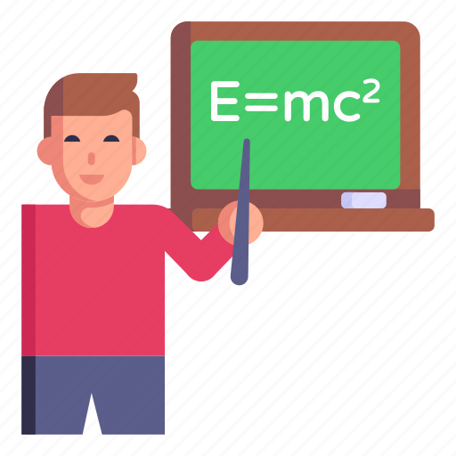 Physics lecture, physics teacher, physics professor, physics class, physics tutor icon - Download on Iconfinder