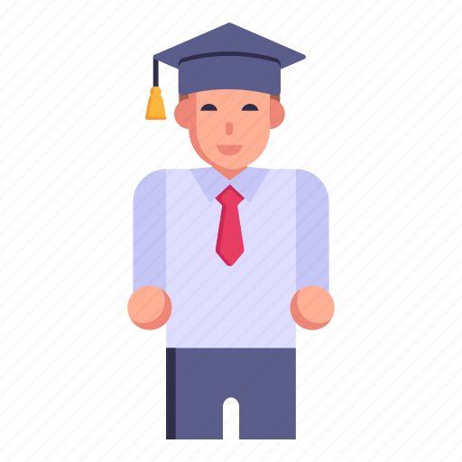 Scholar, graduate student, convocation, student, degree holder icon - Download on Iconfinder
