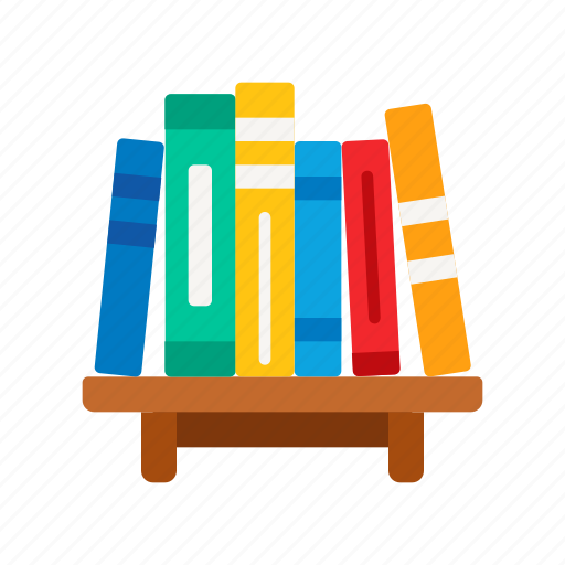 Bookshelf, book shelves, books, knowledge icon - Download on Iconfinder