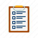clipboard, document, data, list