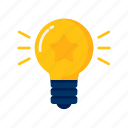 idea, bulb, light, creativity