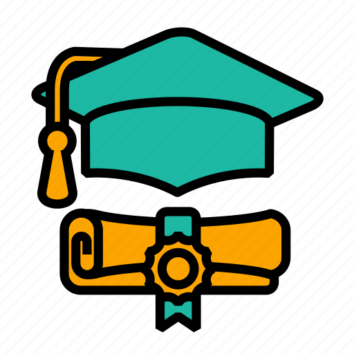 Diploma, education, graduate, graduation, hat, certificate, knowledge icon - Download on Iconfinder