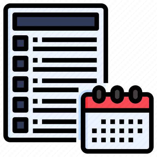 Calendar, schedule, plan, agenda, education, school, study icon - Download on Iconfinder