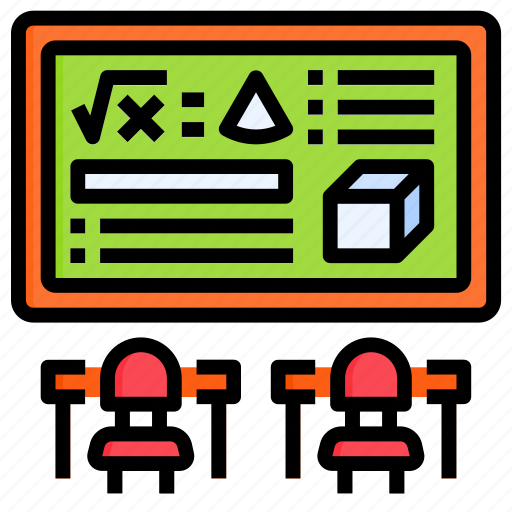 Classroom, chalkboard, class, room, education, school, study icon - Download on Iconfinder