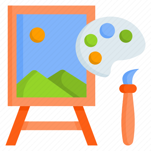 Art, canvas, painter, paintbrush, drawing, education, school icon - Download on Iconfinder