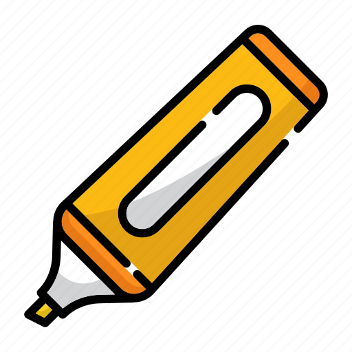 Highlight pen, highlighter, marker, pen, underline, tool icon - Download on Iconfinder