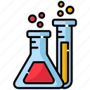 chemical flask, flask, laboratory, research, test tube, science