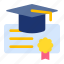 diploma, graduation, certificate, university, academic 