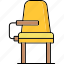classroom student chair, class chair, chair, student chair, seat 