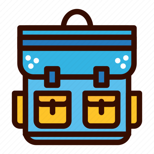 Backpacker, bag, education, school icon - Download on Iconfinder