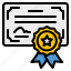 certificate, certification, diploma 