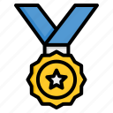 badge, medal, reward