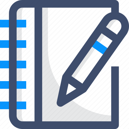 Notebook, pencil, planning, study, write icon - Download on Iconfinder