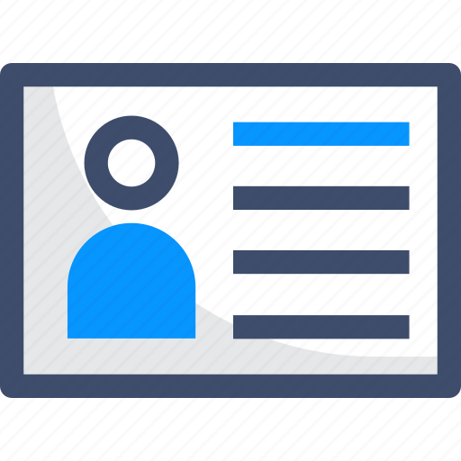 Card, identity, index, student card icon - Download on Iconfinder
