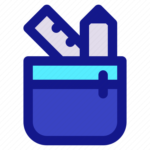 Case, education, learning, pencil, school, study icon - Download on Iconfinder