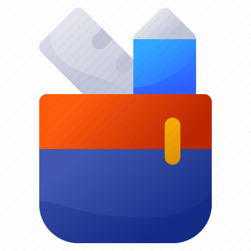 Case, education, learning, pencil, school, study icon - Download on Iconfinder