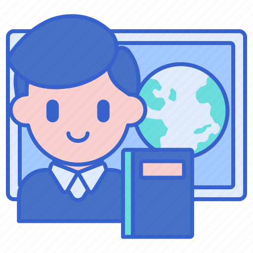 Geography, teacher, education, school icon - Download on Iconfinder