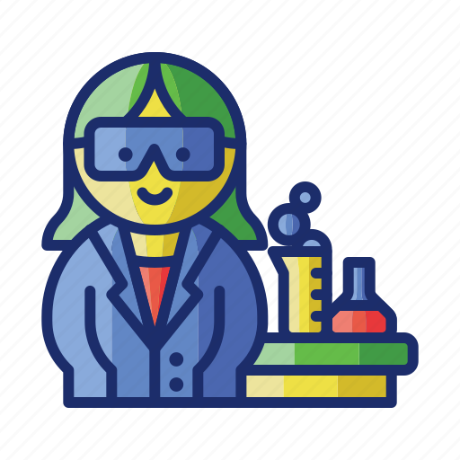 Laboratory, teacher, female icon - Download on Iconfinder
