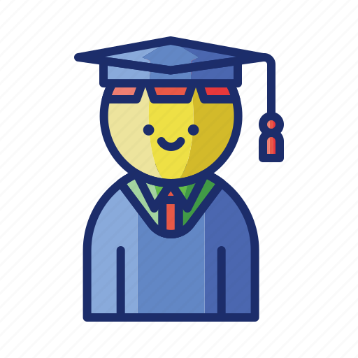 Male, hat, student, graduation icon - Download on Iconfinder