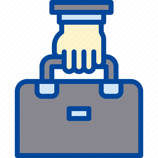 Briefcase, hand, job, office, work icon - Download on Iconfinder