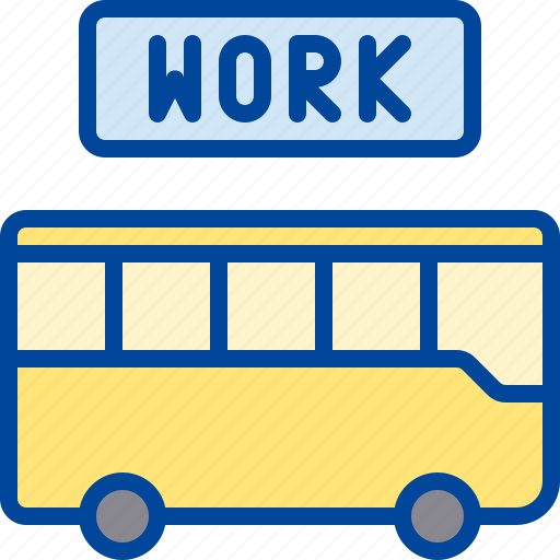 Bus, drive, office, transportation, work icon - Download on Iconfinder