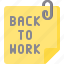 back, board, office, tag, work 