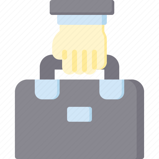 Briefcase, hand, job, office, work icon - Download on Iconfinder